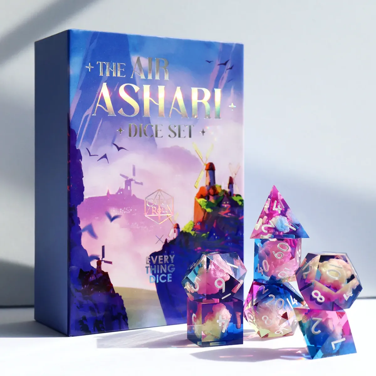 Critical Role Dice And Dice Bags>Air Ashari Dice Set