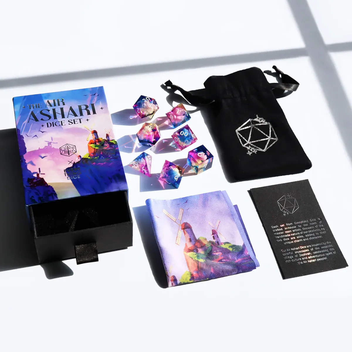 Critical Role Dice And Dice Bags>Air Ashari Dice Set