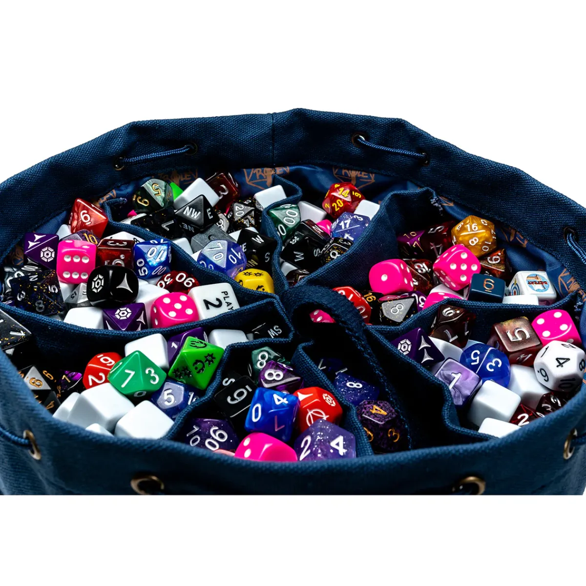 Critical Role Dice And Dice Bags>Bailey's Blue Dice Bag of Hoarding