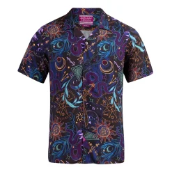 Critical Role Polo & Button Down Shirts>Beauty of Exandria: Creation - Mollymauk Tealeaf Camp Shirt