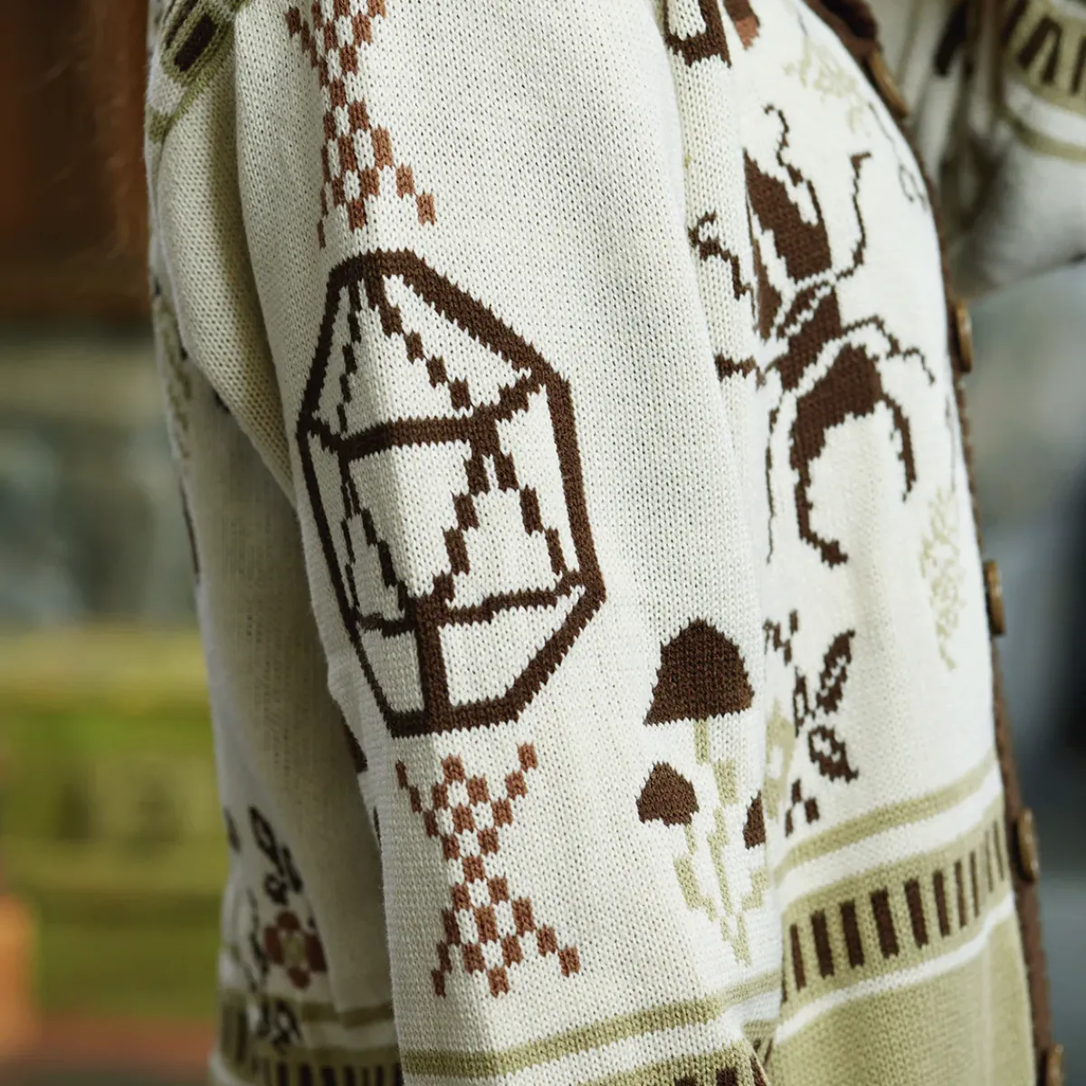 Critical Role Sweaters & Hoodies>Beauty of Exandria: The Wildes - Caduceus Clay Cardigan Sweater