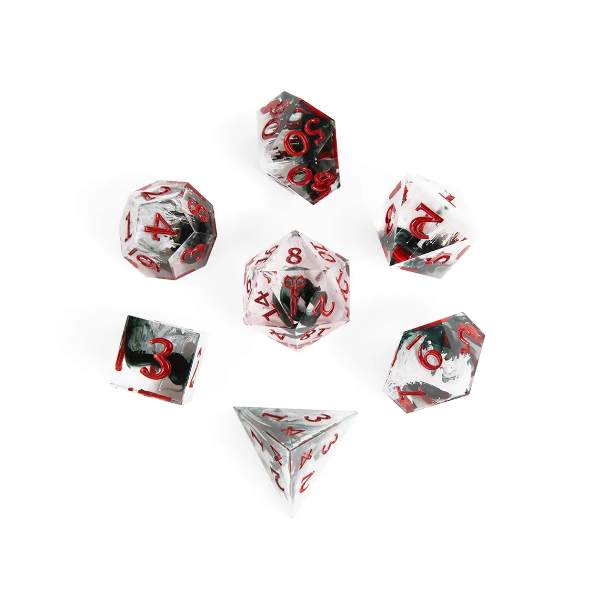 Critical Role Dice And Dice Bags>Bells Hells Dice Set: Laudna