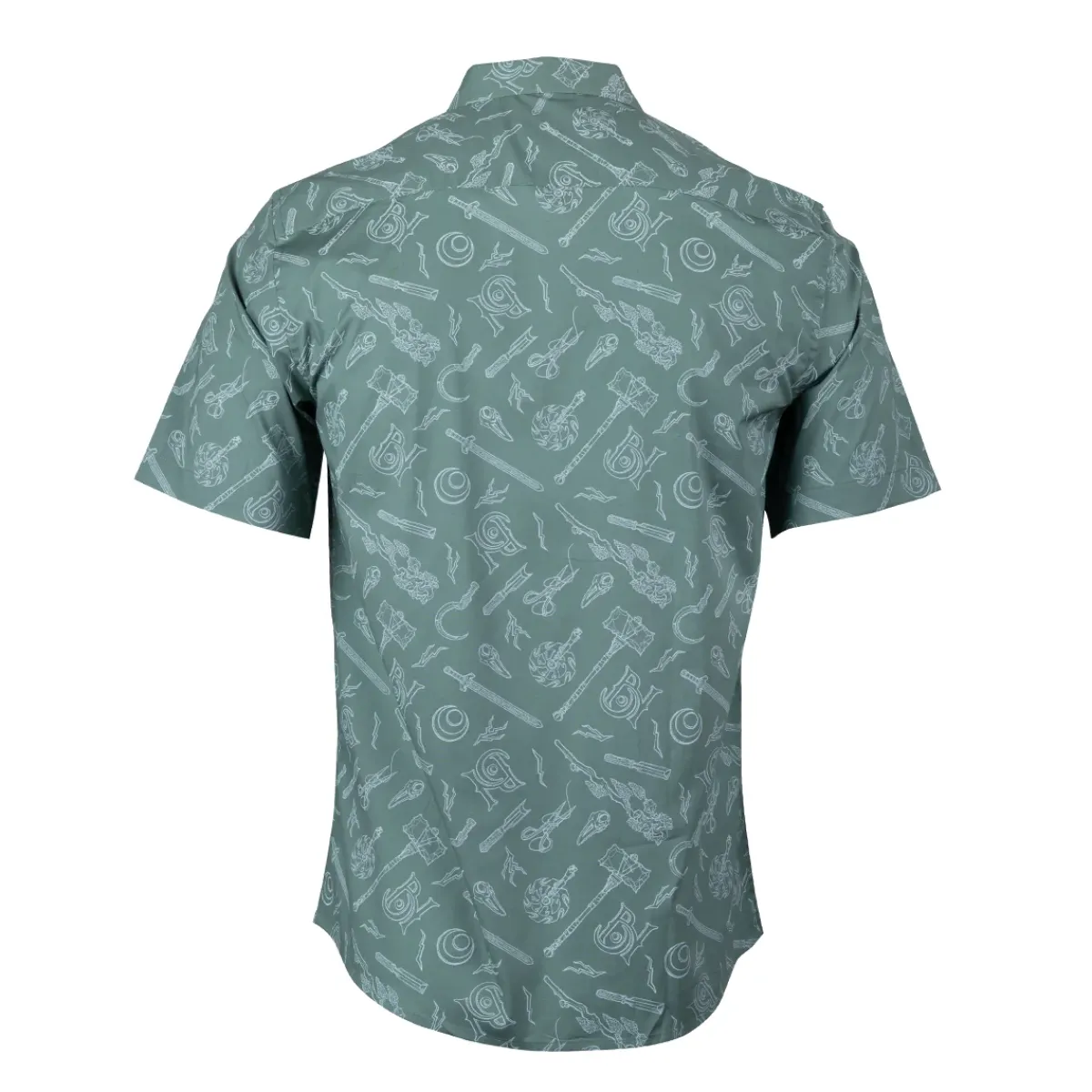 Critical Role Polo & Button Down Shirts>Bells Hells Weapons Button Down Short Sleeve Shirt