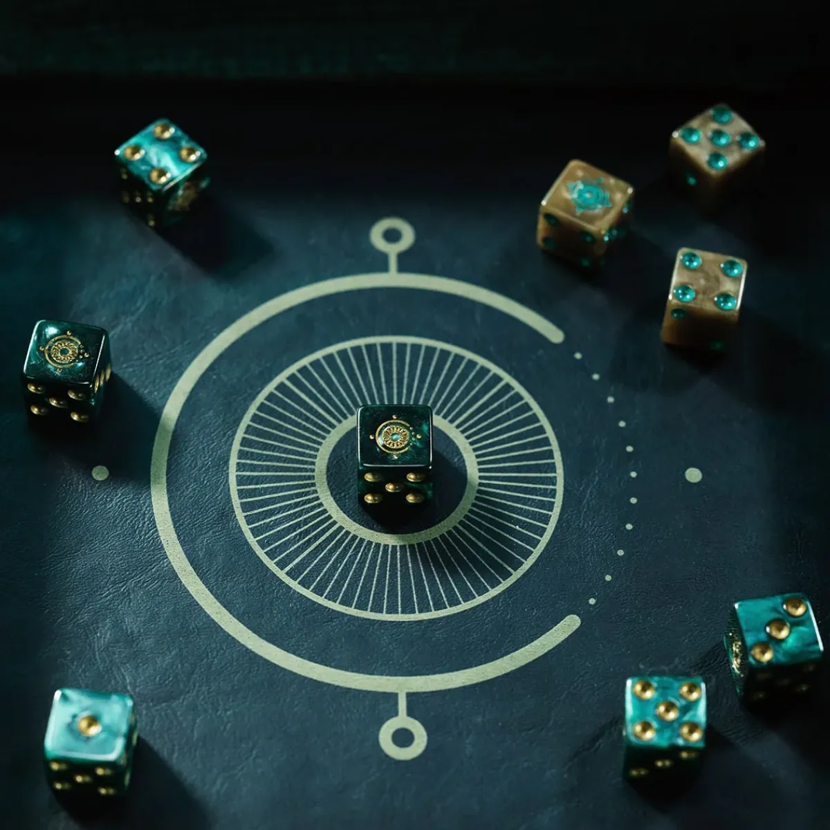 Critical Role Dice And Dice Bags>Candela Obscura Dice Set