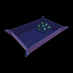Critical Role Dice And Dice Bags>Bells Hells Pattern Printed Leatherette Folding Dice Tray