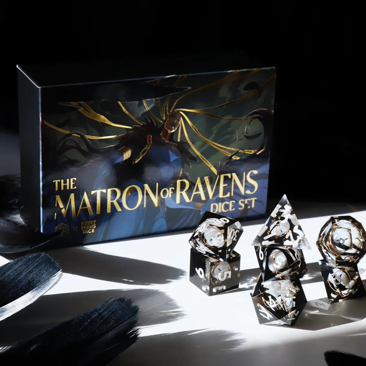 Critical Role Dice And Dice Bags>Matron of Ravens Dice Set