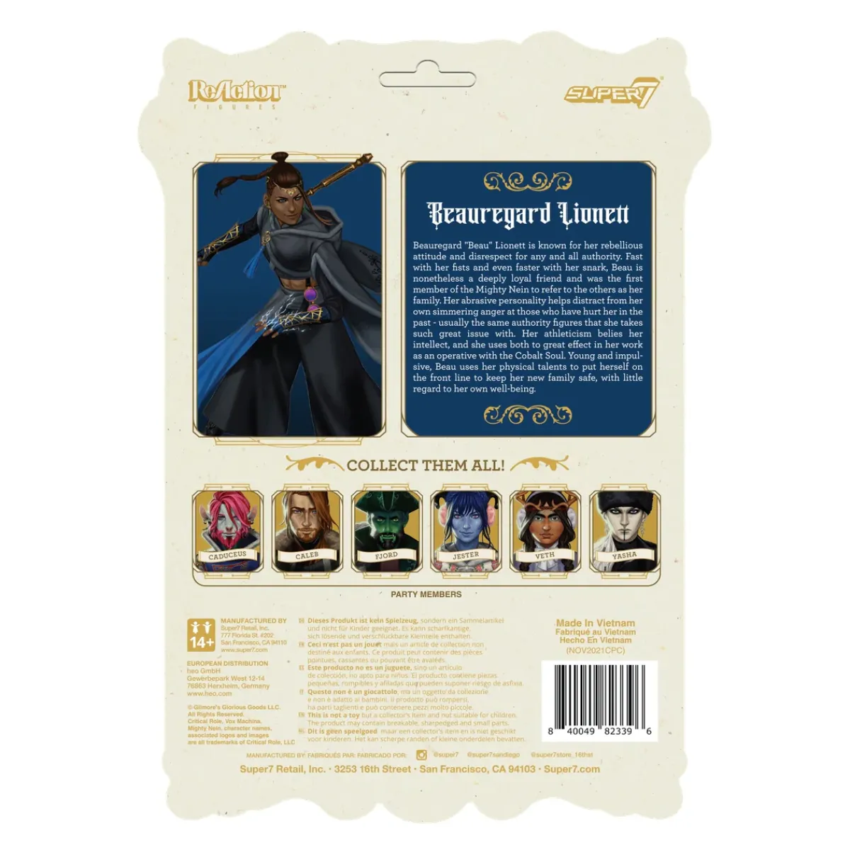 Critical Role Reaction Figures>Mighty Nein ReAction Figure - Beauregard Lionett