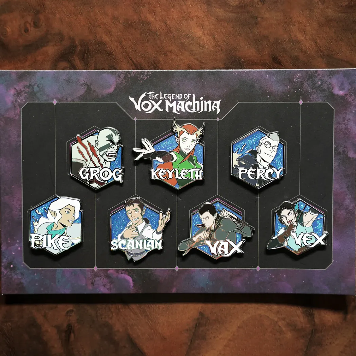 Critical Role Pins>The Legend of Vox Machina Pin Set 7-Pack