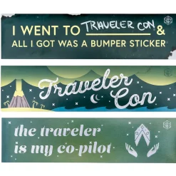 Critical Role Decals And Stickers>Traveler Con Bumper Sticker 3-Pack Set