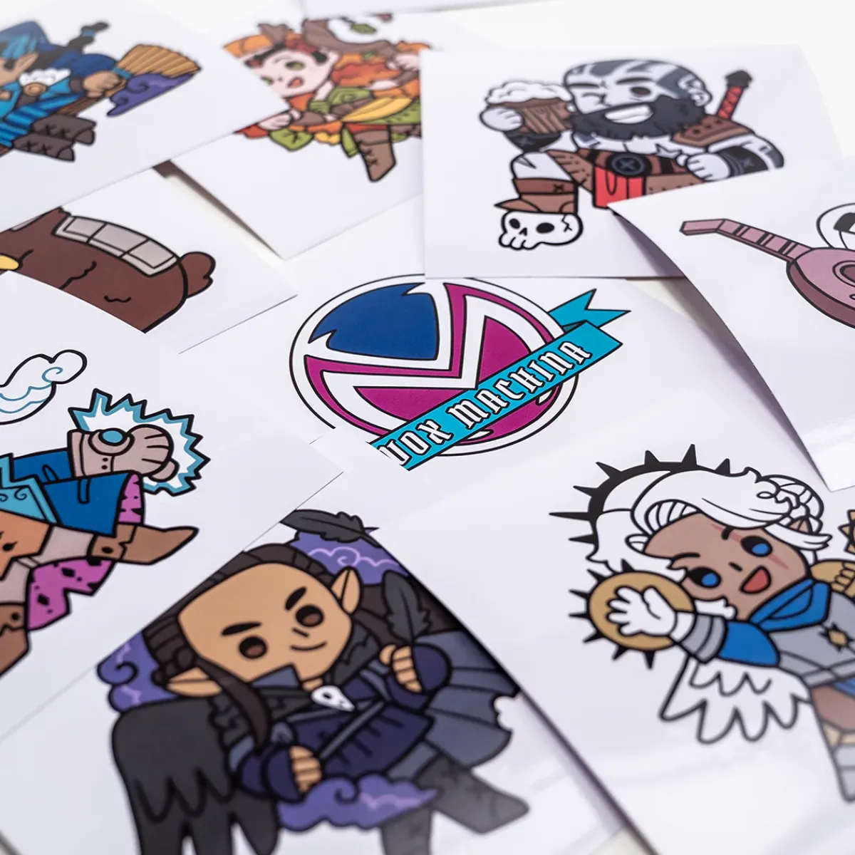 Critical Role Decals And Stickers>Vox Machina Chibi Vinyl Decals Set 10-Pack