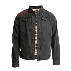 Critical Role Jackets>Vox Machina Collection: Grog Strongjaw Flannel Lined Denim Shirt Jacket