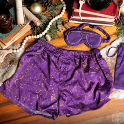 Critical Role Pajamas & Robes|Headwear>Vox Machina Collection: Scanlan Shorthalt Boxers & Sleep Mask Set